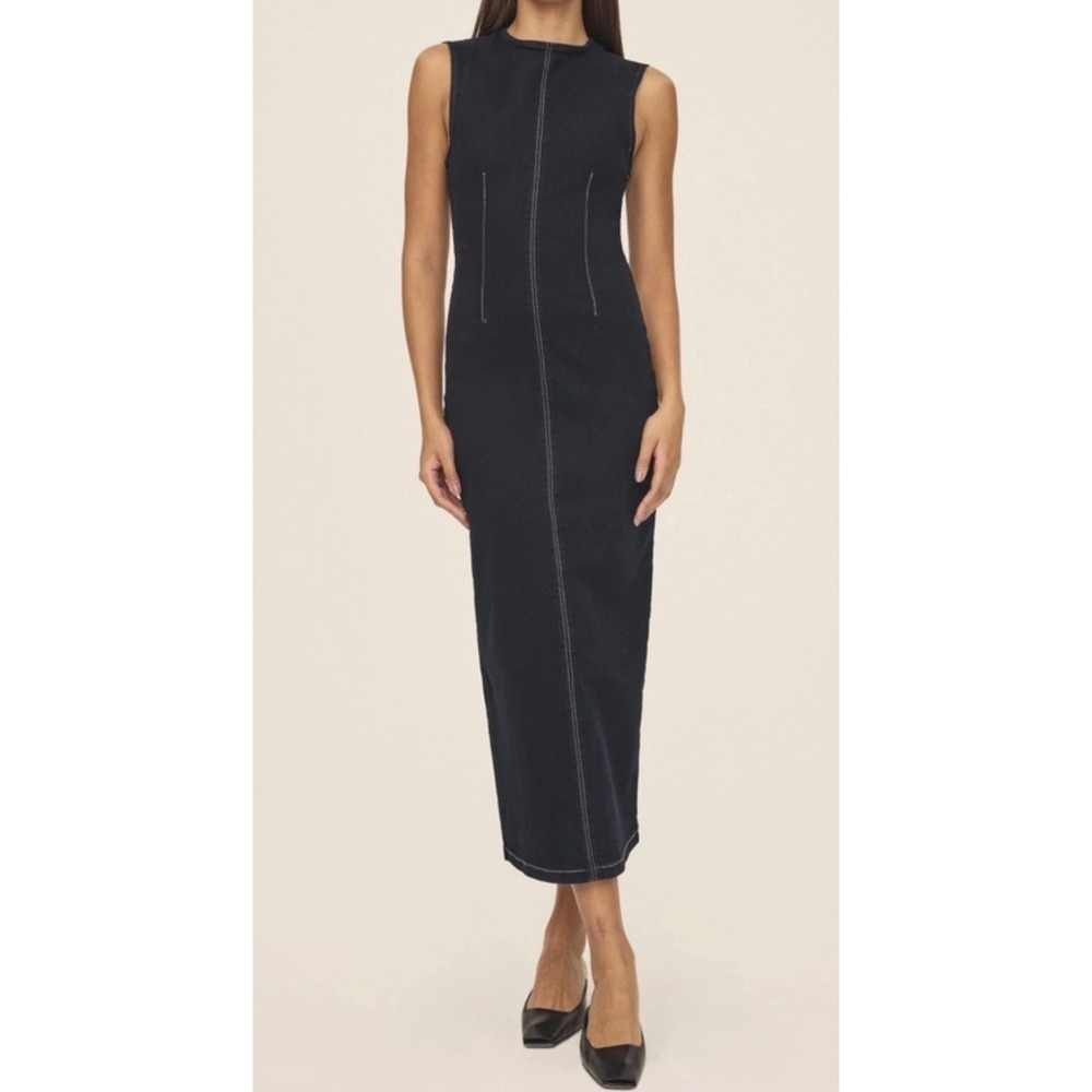 NWT WARP + WEFT sold out RKV - DENIM MAXI DRESS | DEPTHS medium